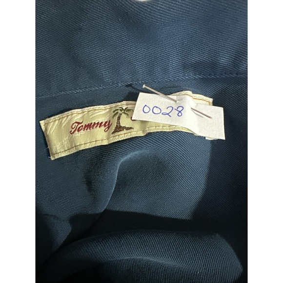 Tommy Bahama Blue Shirt Mens XL 100% Silk Short Sleeve Button-Up - Picture 15 of 15